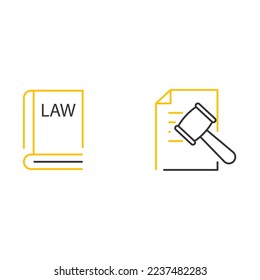 law book vector icon court lawyer