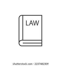law book vector icon court lawyer