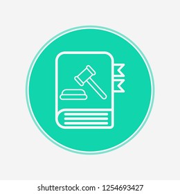 Law book vector icon sign symbol