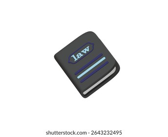 law books icon 3d illustration render 