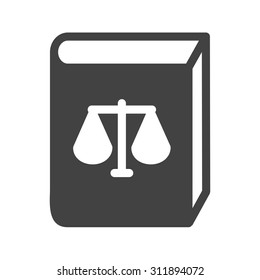 Law, Books, Library Icon Vector Image.Can Also Be Used For Law And Order. Suitable For Mobile Apps, Web Apps And Print Media.