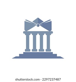 Law Bow Logo Design Vector