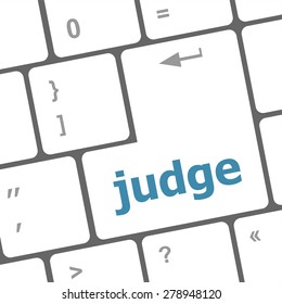 Law button on keyboard with soft focus vector
