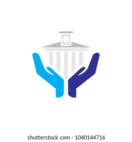 Law Care Logo Icon Design