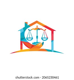 Law Care vector logo design template. Law firm logo design. Attorney vector logo design template.	
