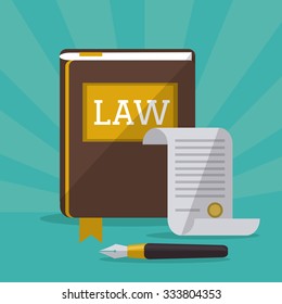 Law concept with justice icons design, vector illustration 10 eps graphic. svg