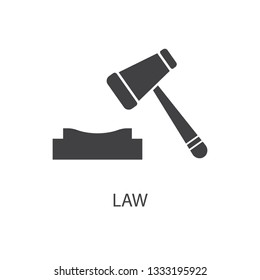 Law concept,icon for vector web and mobile