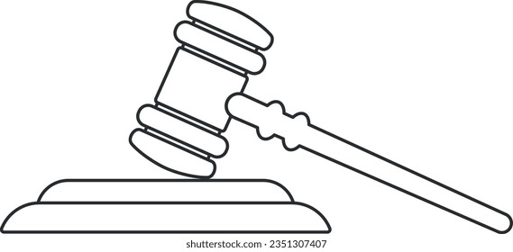 law, crime, gavel, illustration, judge, vector, justice