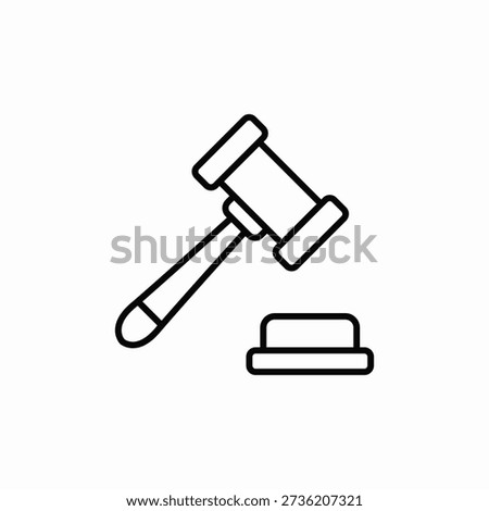 law decision icon sign vector