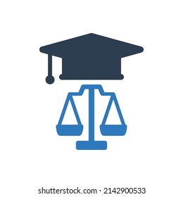 Law Degree Icon -law Education Icon