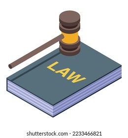 Law department icon isometric vector. University lawyer. Student support