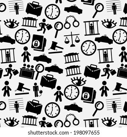 Law design over white background, vector illustration