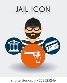 Law design over white background, vector illustration.