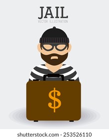 Law design over white background, vector illustration.