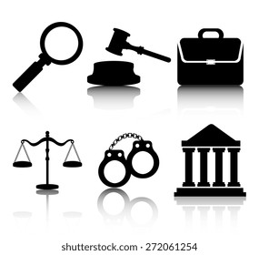 Law design over white background, vector illustration.