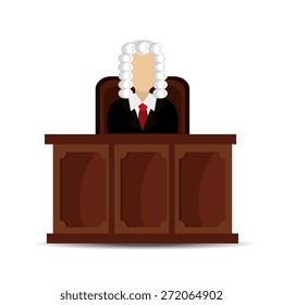 Law design over white background, vector illustration.