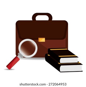 Law design over white background, vector illustration.