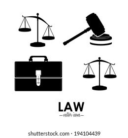 Law design over white background,vector illustration