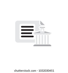 Law Document Logo Icon Design