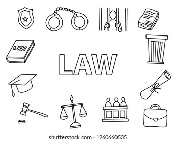Law Doodles Images, Stock Photos & Vectors | Shutterstock
