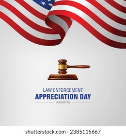 Law Enforcement Appreciation Day. Law day background. 