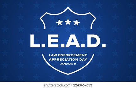 Law Enforcement Appreciation Day L.E.A.D. - banner, poster, card 