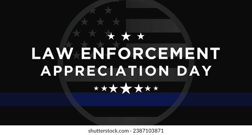 Law enforcement appreciation day (LEAD) is observed every year on January 9, to thank and show support to our local law enforcement officers who protect and serve. vector illustration