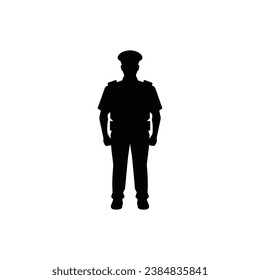 Law Enforcement Icon on White Background - Simple Vector Illustration