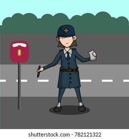 Law Enforcement Illustration vector