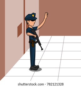 Law Enforcement Illustration vector