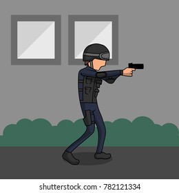 Law Enforcement Illustration vector