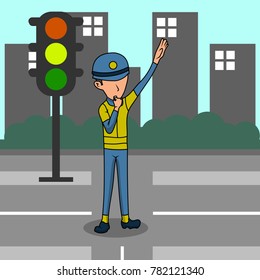 Law Enforcement Illustration vector