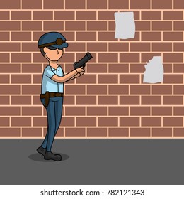 Law Enforcement Illustration vector