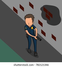 Law Enforcement Illustration vector