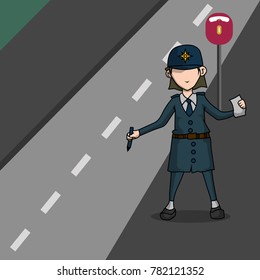 Law Enforcement Illustration vector