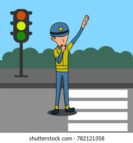 Law Enforcement Illustration vector