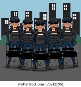Law Enforcement Illustration vector