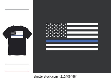 Law and enforcement support t shirt design