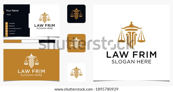 Law Firm Abstract Pillar Logo Luxury Stock Vector (Royalty Free ...