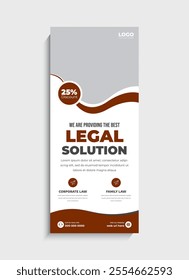 Law Firm Business standee roll up banner template design