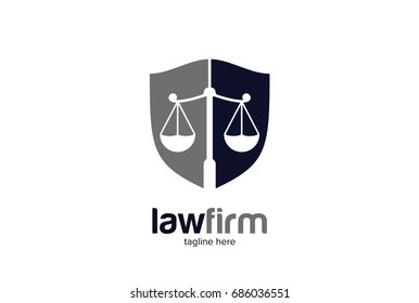Law Firm Company Logo Template Design Vector, Emblem, Design Concept, Creative Symbol, Icon