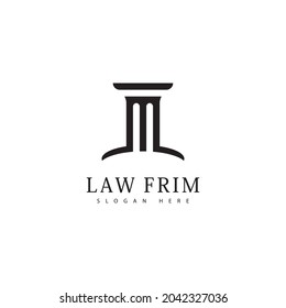Law firm design logo icon template