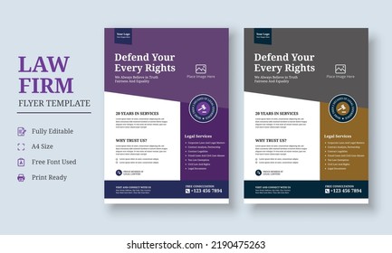 Law Firm Flyer Template, Law Firm and Legal Services Flyer, Law Firm And Consultancy Flyer, Legal Corporate Law Firm Business Flyer poster leaflet template design