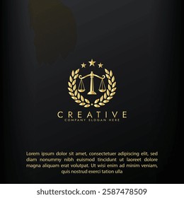 Law firm gold logo design,Revolution justice logo concept, Lawyer logo vector template design