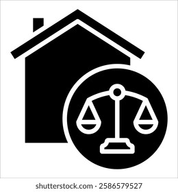 Law Firm Icon Element For Design