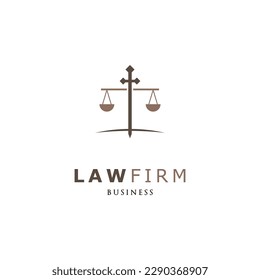 Law Firm Icon Logo Design Template