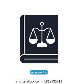 law firm icon. scale symbol template for graphic and web design collection logo vector illustration