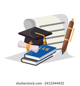 Law firm illustration design. Vector design
