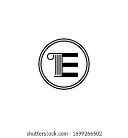 Law firm initial E Letter Logo Design