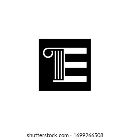 Law firm initial E Letter Logo Design